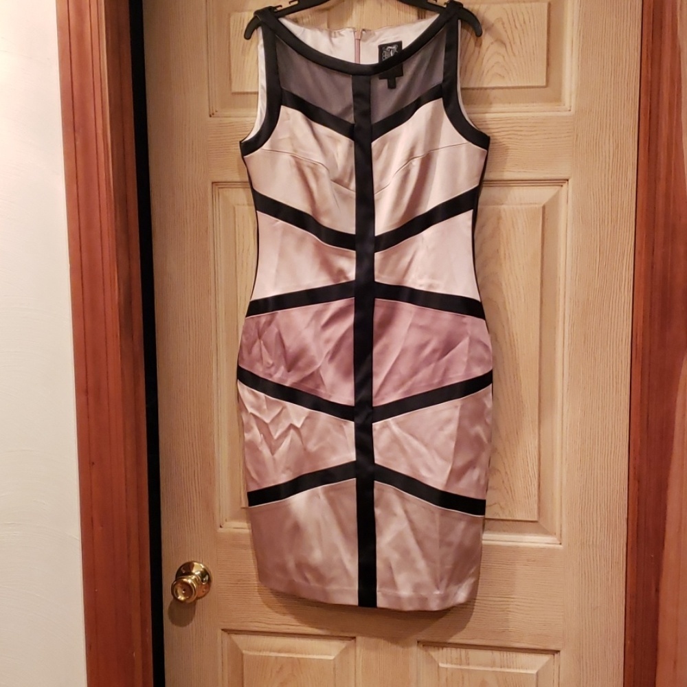 Pink and black Dress